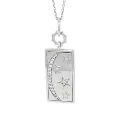 Sun, Moon and Stars Medallion with Sapphires