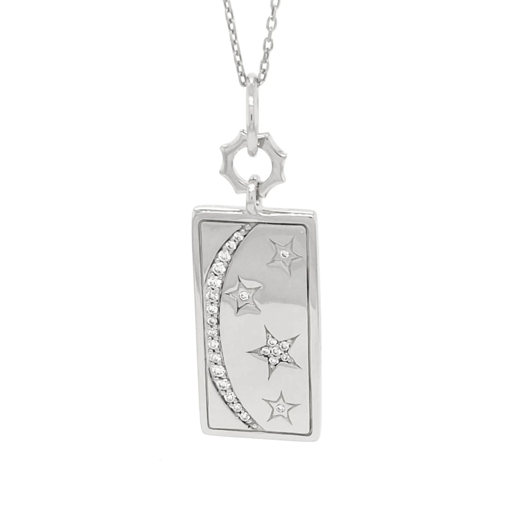 Sun, Moon and Stars Medallion with Sapphires