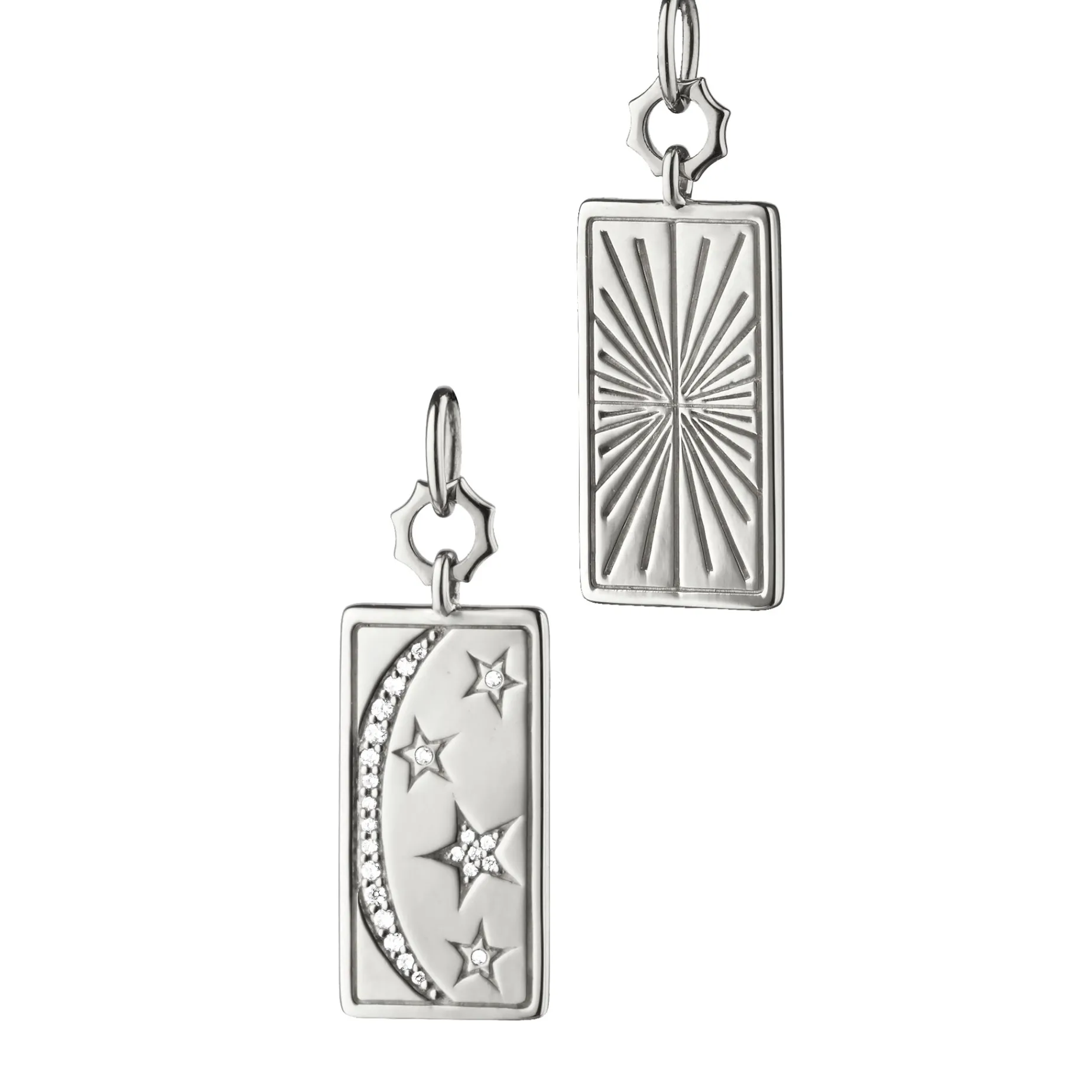 Sun, Moon and Stars Medallion with Sapphires