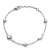 Sun, Moon and Stars Moonstone and White Sapphire Chain Bracelet