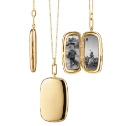 The "Finn" 18K Gold Locket Necklace