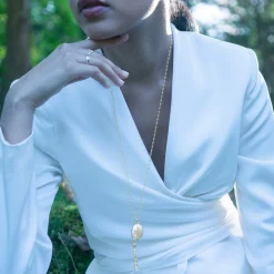 The Four Image "Midi" Diamond Border 18K Yellow Gold Locket