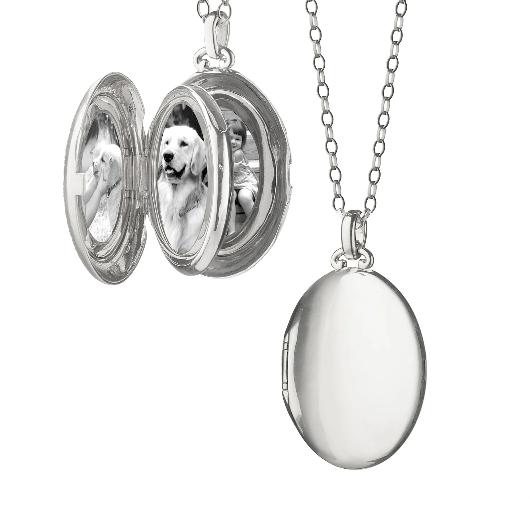 The Four Image "Premier" Locket in Sterling Silver