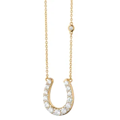 The Horseshoe Necklace with Diamonds