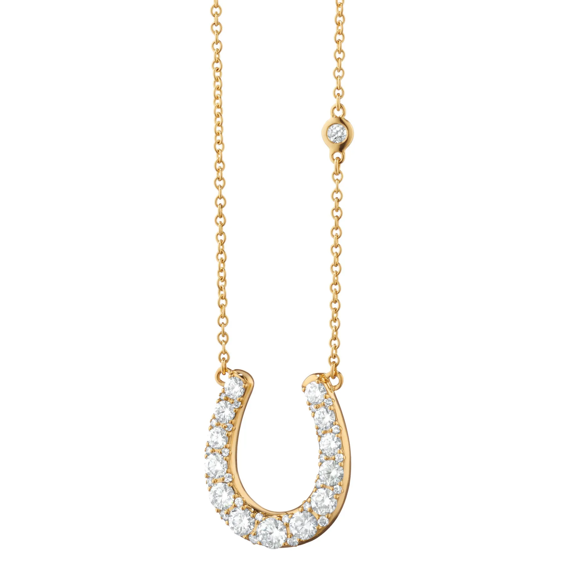 The Horseshoe Necklace with Diamonds