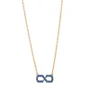 The Symbol Blue Sapphire Infinity Necklace