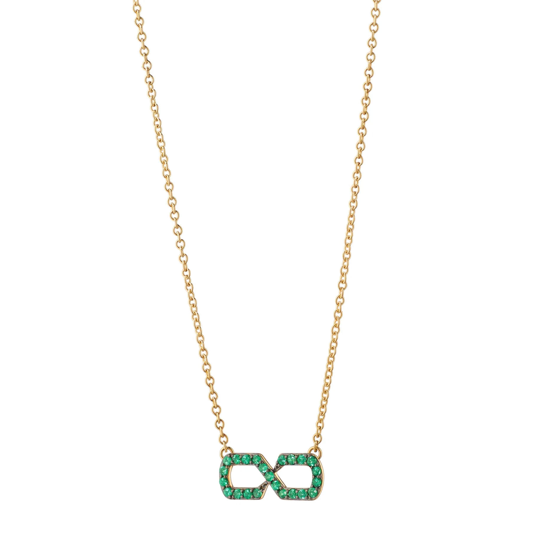 The Symbol Emerald Infinity Necklace