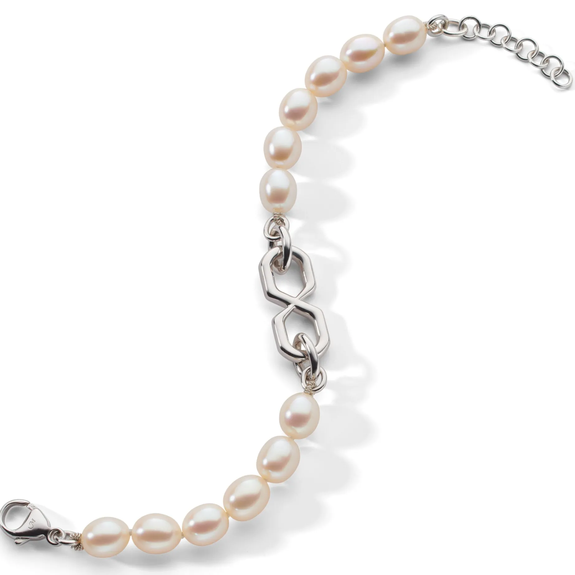 The Symbol Pearl Infinity Bracelet