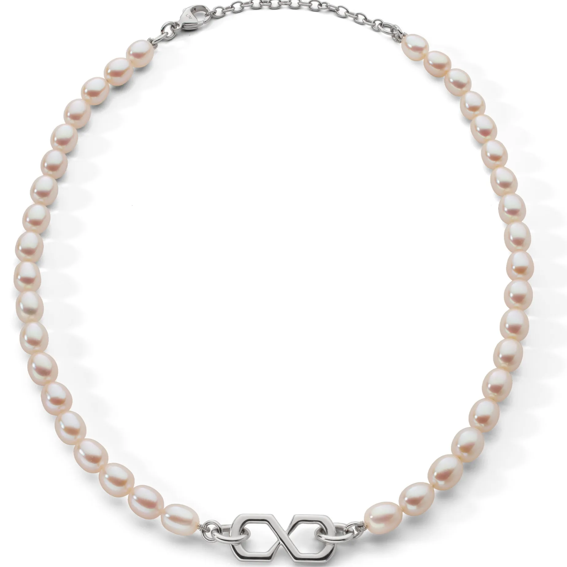 The Symbol Pearl Infinity Necklace