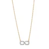 The Symbol White Diamond Infinity Necklace