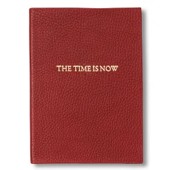 The Time is Now Leather Journal