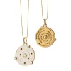 The Time is Now White Enamel Charm with Diamonds
