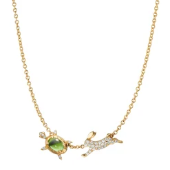 The Tortoise and the Hare Necklace