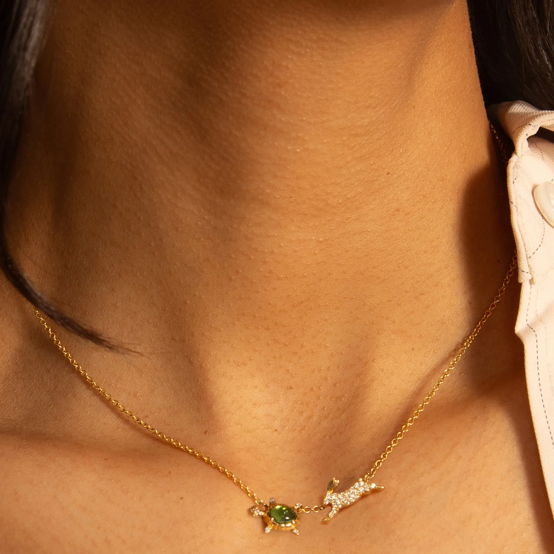 The Tortoise and the Hare Necklace