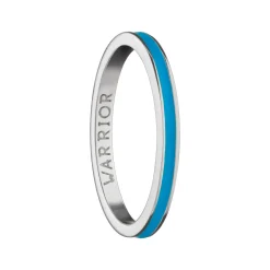 Turquoise "Warrior" Poesy Stackable Ring