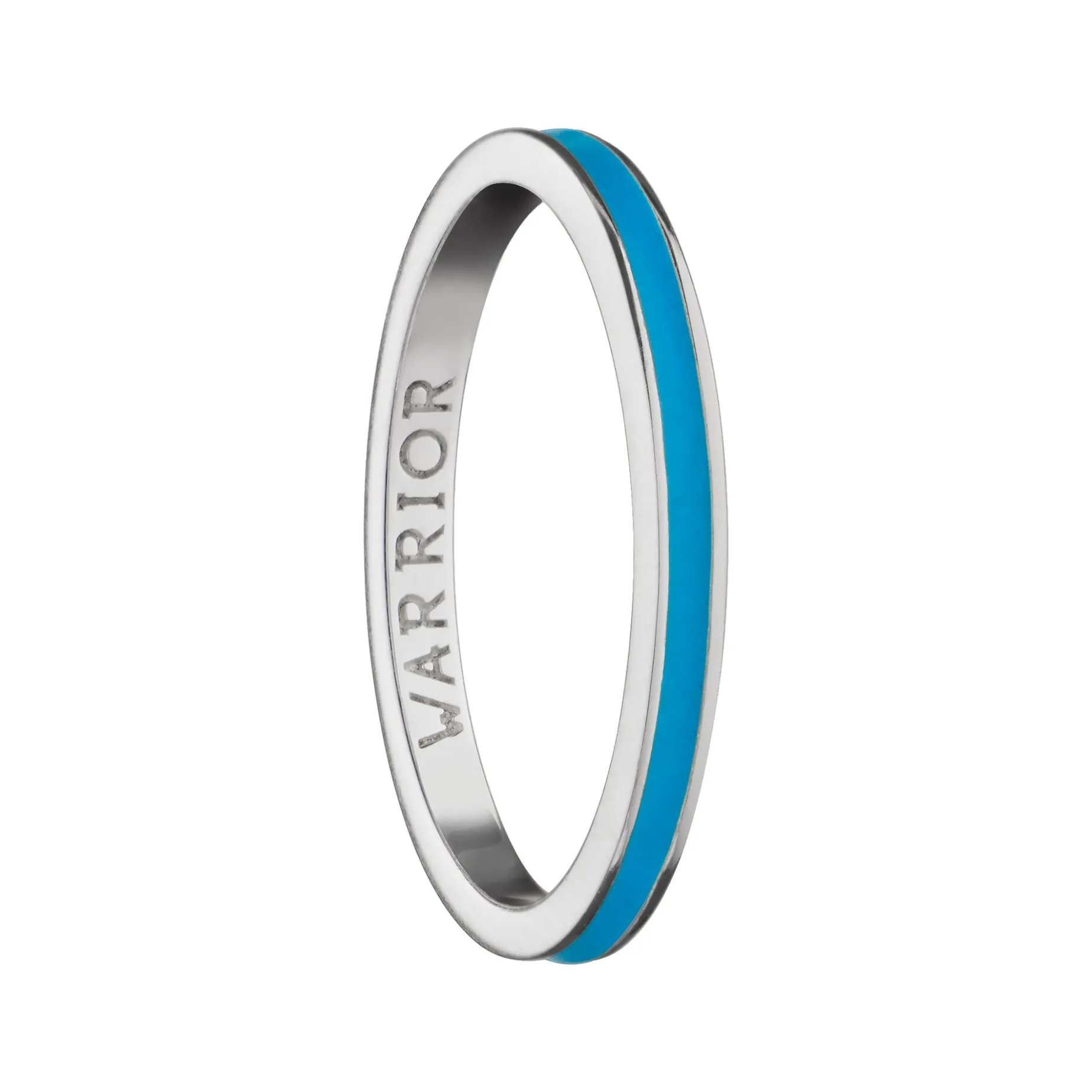 Turquoise "Warrior" Poesy Stackable Ring