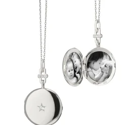 Twinkle Star Sapphire Locket Necklace