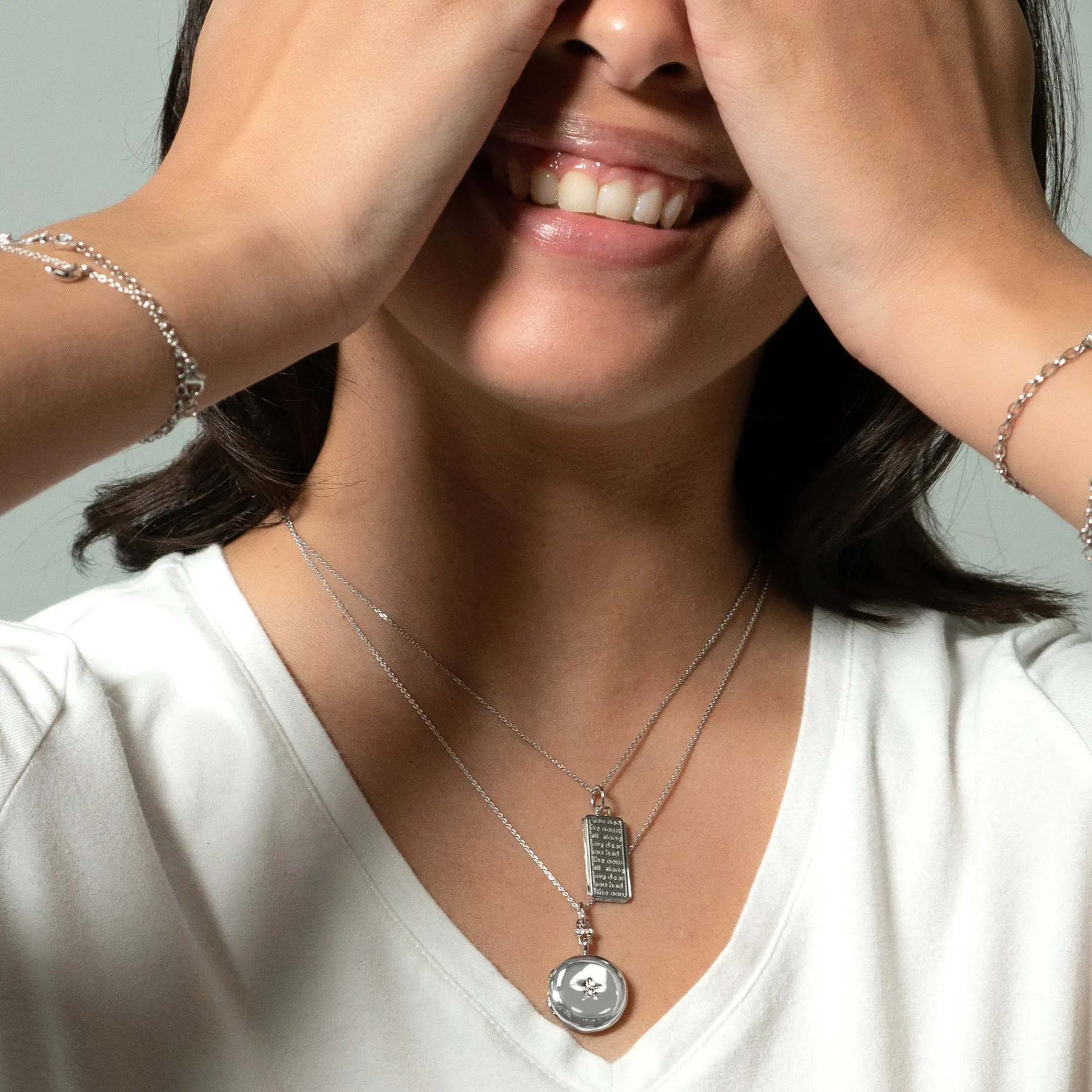 Twinkle Star Sapphire Locket Necklace