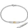 Two-Tone "Carpe Diem" Poesy Bracelet