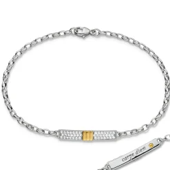 Two-Tone "Carpe Diem" Poesy Bracelet