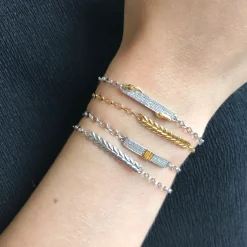 Two-Tone "Carpe Diem" Poesy Bracelet