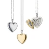 Two-Tone "Heart of Gold" Locket Necklace