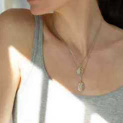 Two-Tone Mini "Never Fear" Snake Medallion
