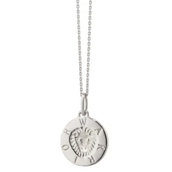 Warrior Lion Sterling Silver Intaglio Charm