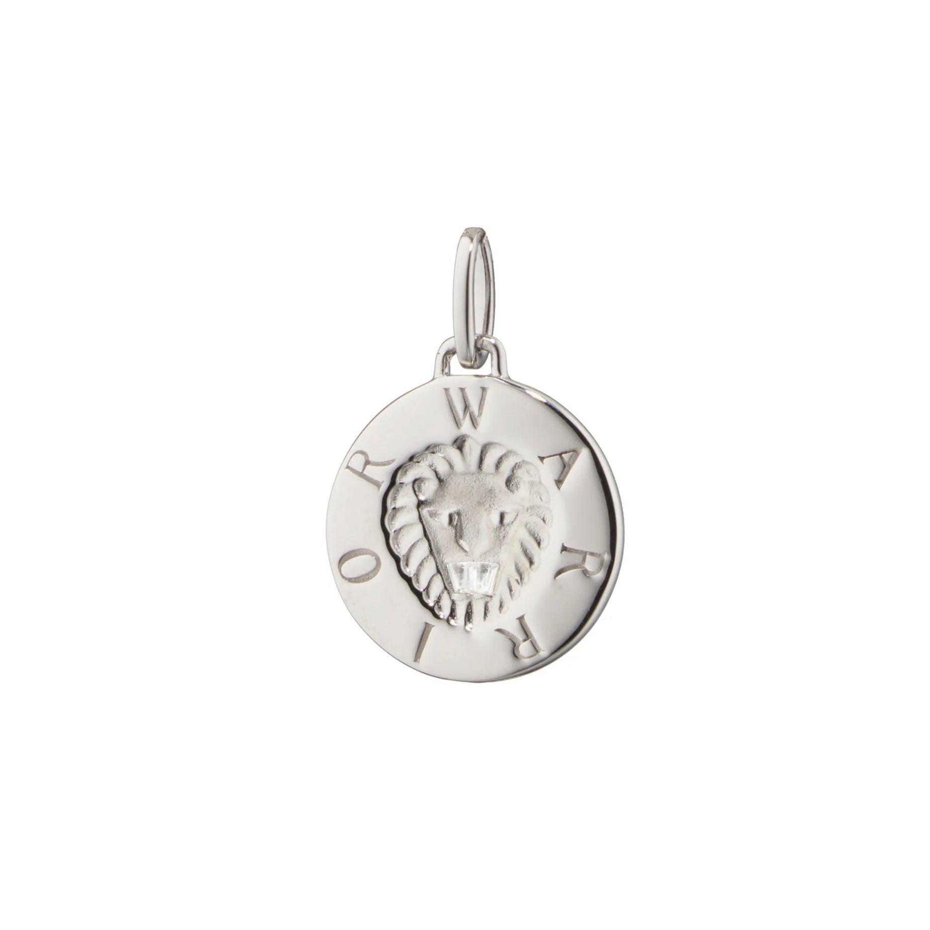 Warrior Lion Sterling Silver Intaglio Charm