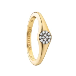 “Warrior” Pavé Diamond Stackable Ring