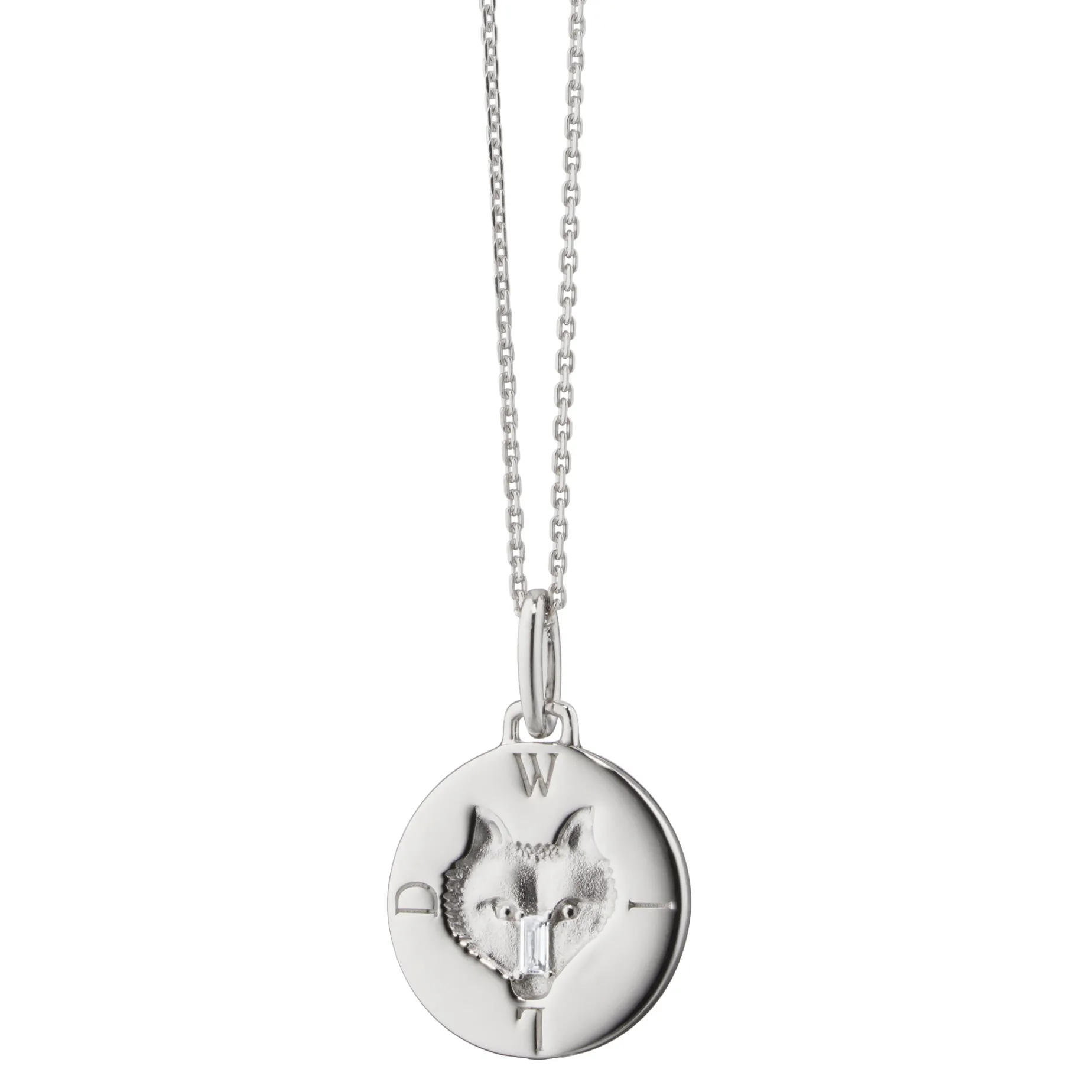 Wild Wolf Sterling Silver Intaglio Charm
