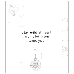 Wild Wolf Sterling Silver Intaglio Charm