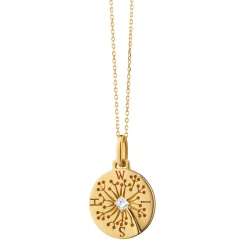 Wish Dandelion 18K Gold Intaglio Charm