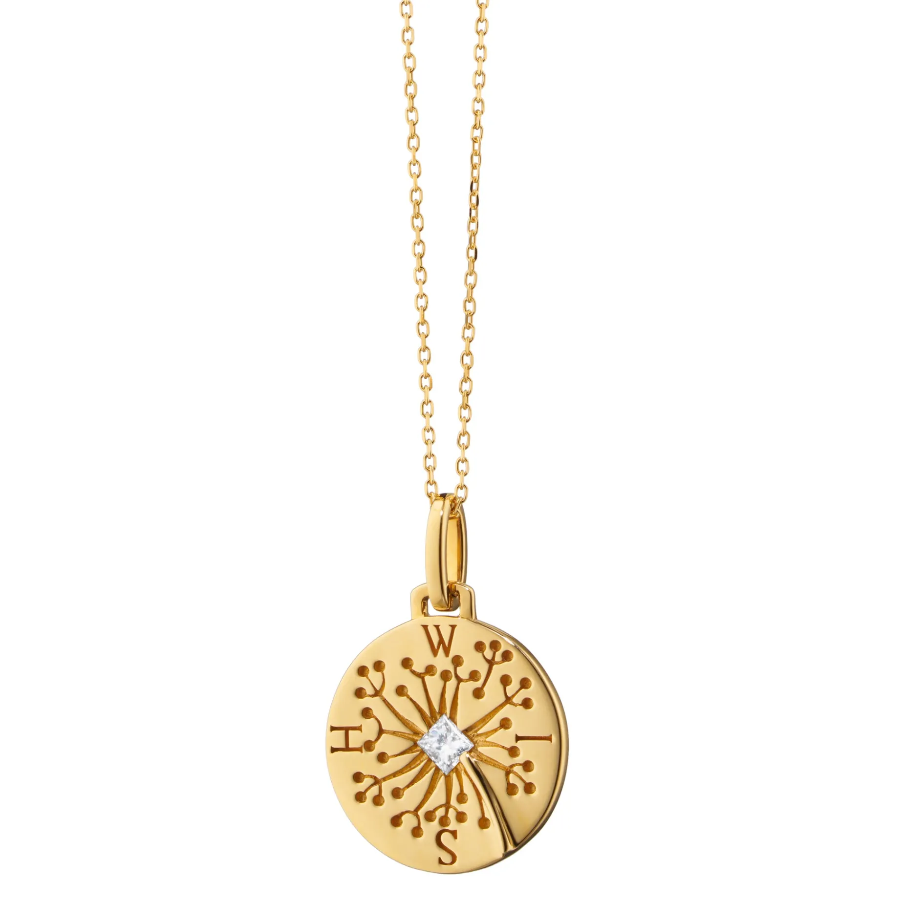 Wish Dandelion 18K Gold Intaglio Charm