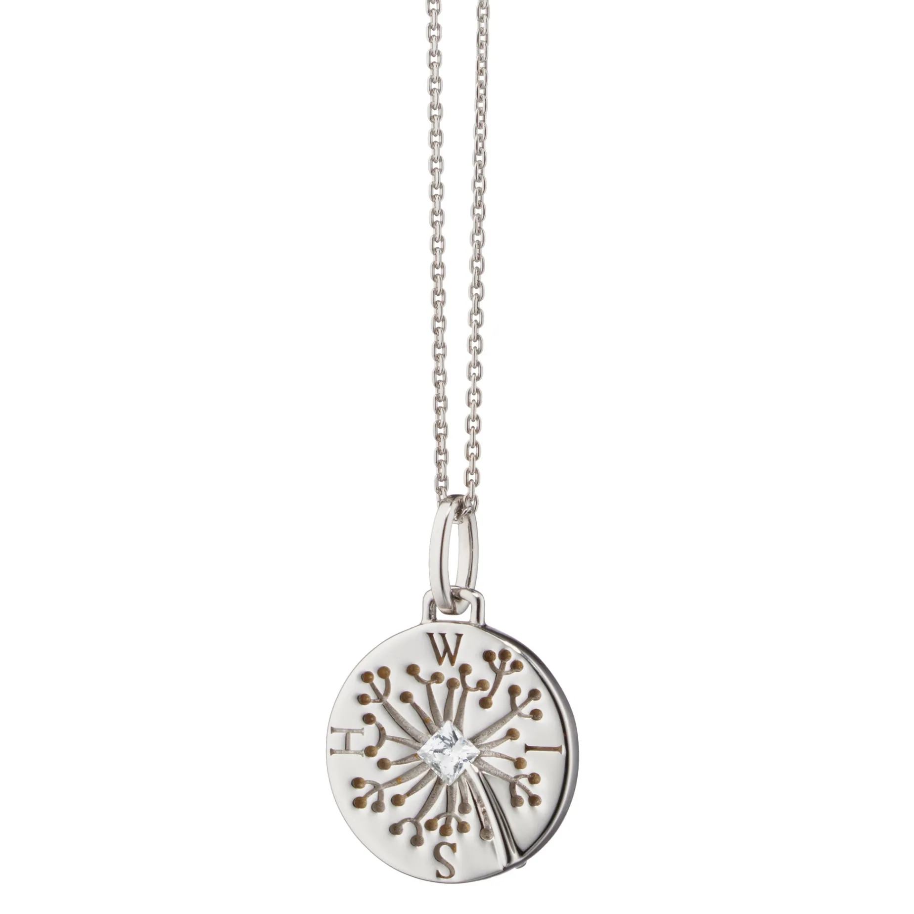 Wish Dandelion Sterling Silver Intaglio Charm